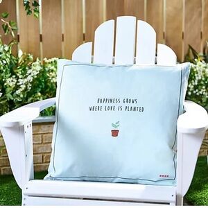 Peace Love World 24" x 24" Outdoor Printed Pillow